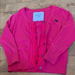 Pink Abercrombie Ruffle Sweater